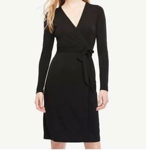 MOST COMFORTABLE Ann Taylor black wrap dress